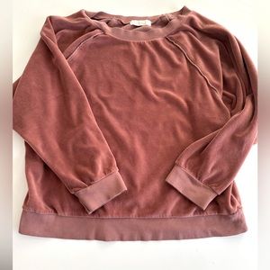 Suzi Kondi Saba Raglan velour top M